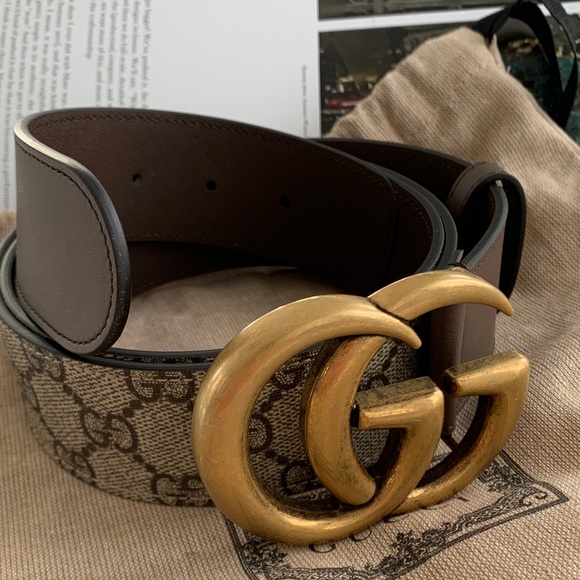 Gucci Accessories - 🔥♥️🔥 AUTHENTIC GUCCI GG BELT WITH DOUBLE G BUCKLE, $556 USD Retail